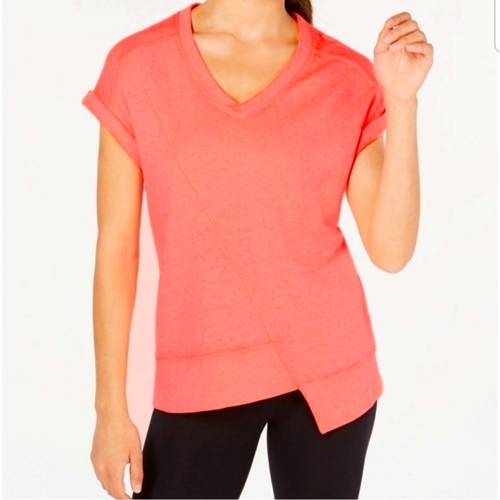 Calvin Klein Performance Hot Pink Asymmetrical Top Size Medium